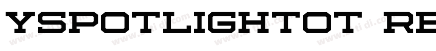 yspotlightot regular字体转换